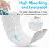 6 Pack 4-Layer Rayon Microfiber Inserts Liners for Adults Cloth Diapers for Incontinence Care, Washable Reusable Large