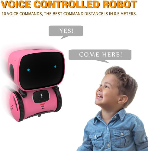 98K 3 Robot Toys for Girls and Boys Rechargeable, Touch and Voice Control Robots Interactive Talking Smart Partner
