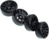 63mm X 26mm Hard Tires Plastic Wheel Compatible with 1/10 Traxxas HSP Tamiya HPI Kyosho On-Road Drifting RC Car (4-Pack)