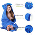 MICHLEY Animal Face Hooded Baby Towel Cotton Bathrobe for Boys Girls Blue 0-6 Year