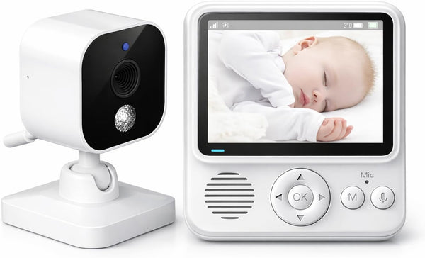 AnKeKe Baby Monitor with Camera and Audio, No WiFi, 2.4GHz Video Baby Monitor,