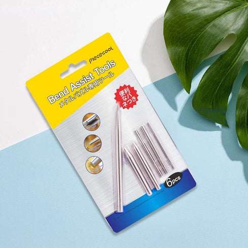 6 Pieces Metal Model Kits Tool Sets - Edges Tabs Cylinder Cone Shape Bending Assist Tools for DIY Metal Puzzles