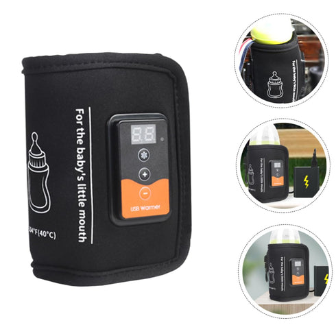 SUPVOX Reusable Bottle Warmer with LCD Display for Travel