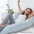 INSEN C-Shaped Pregnancy Body Pillow Cover - Green Jersey