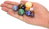 ZENFUN Nine Planets in Solar System with Wooden Stand, Natural Gemstones Sphere Solar System Model Kit, Planet Marbles