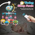 Projection,400 Mini Tudou Crib Mobile with Music and Lights,Baby Mobile for Crib with Hanging Rotating Rattle Toy,Star