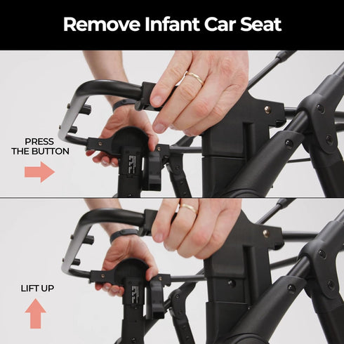 Mompush Wiz Stroller Adapter for Chicco Car Seats - Compatible with Mompush Wiz Stroller