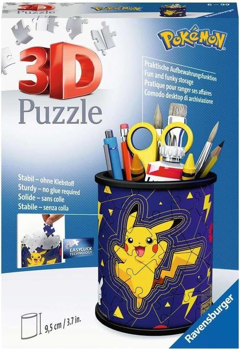 Ravensburger Pokemon 3D Jigsaw Puzzle for Kids Age 6+, 54 Pieces Pencil Pot - No Glue Required
