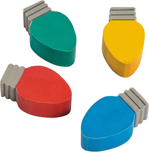 Light Bulb Eraser Set - 24 Pieces Stationery