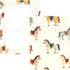 CZXW 52" 28" Colorful Horses Crib Sheets Fitted x Natural Cotton Soft & Breathable for Baby Crib Mattress