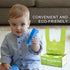Bags,300 Count USBOO Baby Disposable Diaper Oxo-Biodegradable Diaper Sacks,Easy-Tie Handles,Diaper Disposal or Pet