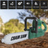 Set Kids Electric Chainsaw Toy Tool Pretend Play with Safety Goggles, Work Gloves | Rotating Chain and Realistic Sound