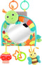 Koty Infant Car Seat Toy - Kick and Play Activity Center with Mirror, Teether, Crinkle Paper, Fun Travel Baby Toy for