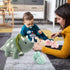 17.6in Plush Dinosaur Stuffed Animals, Mommy Dinosaur with 3 Baby Dinosaurs, Triceratops, T-Rex, Diplodocus