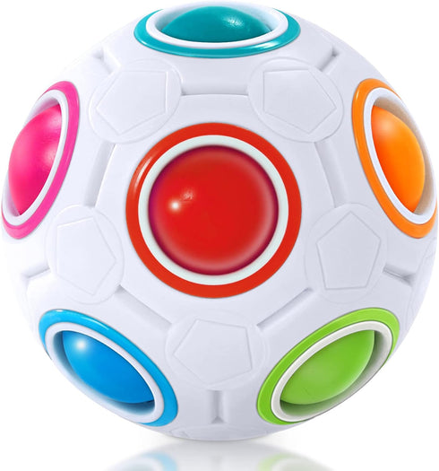 Vdealen Magic Rainbow Puzzle Ball, Fidget Ball Puzzle Brain Teaser Fidget Toy