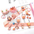 Cute Baby Girl's Hair Clips Set with Assorted Styles, 36 Pieces Pack of Elastic Hair Ties and Ponytail Holders (Purple)