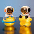 Micro Building Blocks Astronaut Model with Light, Building Toy for Kids or Adults, Lunar Mini Blocks