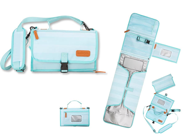 LOOK-YA Portable Diaper Changing Pad, Portable Changing pad for Newborn Girl &