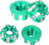 VGEBY 4pcs RC Hex Nuts, M4 Carving Hexagonal Nuts Aluminum Alloy for D3 D4 1/10 RC Car (Green)