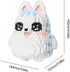 Larcele Animal Series Micro Building Blocks Animal Set - DIY Mini 3D Toy Bricks, 1682 Pieces KLJM-07 (Fox Cat)