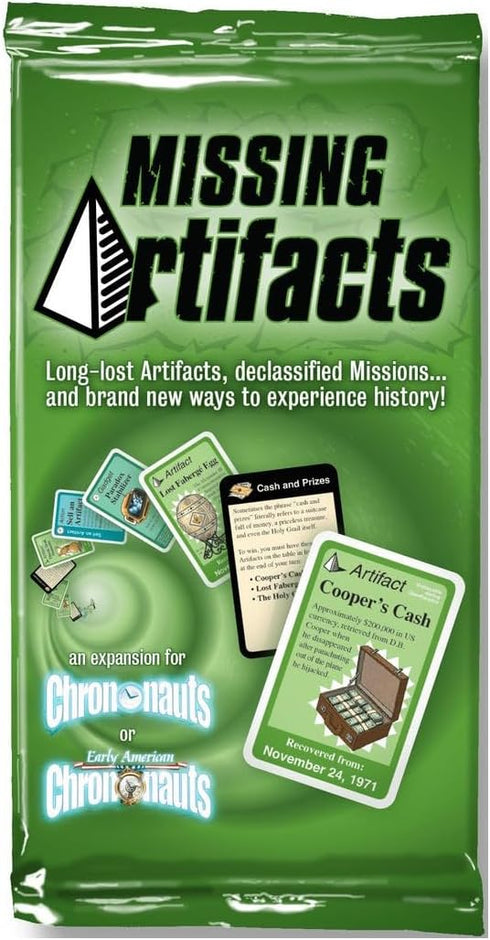 Looney Labs Chrononauts Missing Artifacts: New Expansion Pack for Chrononauts, 18 Playing Cards