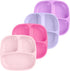 Re-Play Toddler Plates with Dividers - Deep-Walled 3 Compartments Divided Plates for