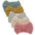 KIDOCHEESE Hairband - Soft Nylon Hairbands with Bows for Baby Girl, 5 Count, Adjustable Size, Perfect for Occasions