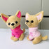 Chihuahua Dog Plush Stuffed Animal, Stuffed Chihuahua Dog Plush Toy, Great Gift for Kids Home Decor (Rose)