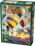 Cobble Hill 1000 Piece Puzzle, Hot Air Balloons, Sample Poster Included