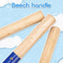 UMUACCAN 6Pcs 8'' Set, Beach Toys for Kids, Kids Gardening Tools Sand Toys Metal Garden Tools with Sturdy Wooden