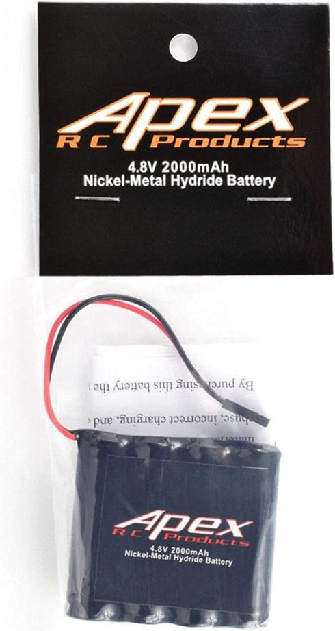 Apex RC Products 4.8v 2000Mah NiMh Flat Receiver Battery #7300