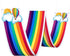 Blulu 1 Pc Rainbow Ceiling Decorations, Hanging Bunting for Birthday Party, Classroom, Daycare, Nursery School