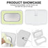 LNQ LUNIQI Baby Wipes Warmer Travel Wipes Warmer Portable Thermostat Reusable Wipes Heater for Home Car Travel White