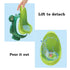 Cmaqpw Frog Pee Training with Brush and Hooks, Green Cute Potty Training Urinal,Potty Training Toilet for Boys Kids