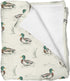 Selgkds Hunting Ducks Baby Blankets for Girls Boys Vintage Mallard Duck Leaves Pond