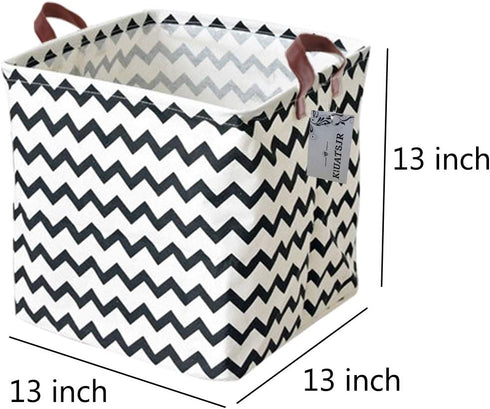 Fabric Storage Basket Organizer Bin for Toys, Books, Clothes, Pets - Perfect for Bedroom/Office/Nursery/Shelves