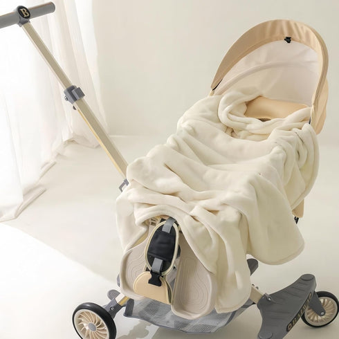 SEVDO Cozy 3140, Ultra Soft Embroidery Baby Receiving Blankets for Unisex Girls Boys, Neutral Toddler Swaddle Blanket