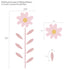 Flower Growth Chart Wall Decals by Lambs & Ivy - Daisy Dreams Collection