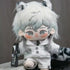 niannyyhouse 20cm Plush Doll Clothes Set, White Cat Hat Coat Shirt Pants Backpack Glasses for 8in Doll Dress Up