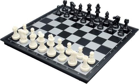 Travel Chess Set - Magnetic Portable Folding Chess Board (Medium / 9.7 Inch)