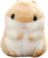 Cuddly Hamster Soft Stuffed Animals Cushion Toy Doll, 4" /10cm Mouse Plushie Toys for Kids Birthday Gifts (Khaki)