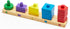 Melissa & Doug Stack and Sort Board - Wooden Educational Toy for age 2+ with 15 Solid Wood Pieces