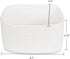 ABenkle Small Storage Basket, Mini Baby Basket, Cute Tiny Cotton Rope Woven Basket,Shelf Basket, Boho Decorative Toy Dog Cat Basket for Nursery, Spa, Kids Room, Empty Gift Basket - XS, White