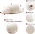 Niuniu Daddy Stuffed Animals Polar Bear, 17.7 in Large Plush Toy for Kids, Kawaii Cuddle Pillow