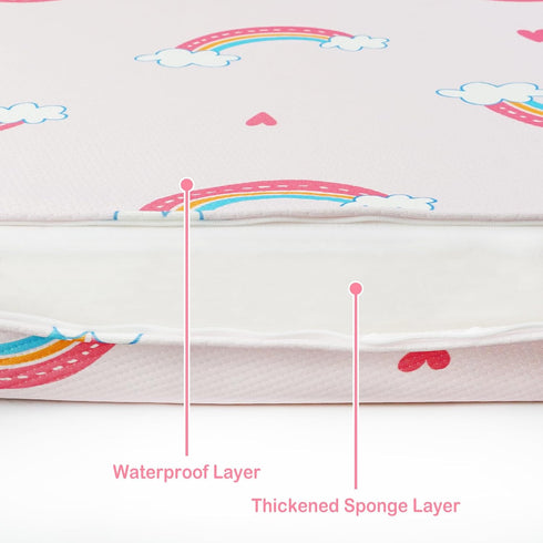 38" 26" Pack Pack Viviland Crib Mattress, X N Play Toddler Mattress Premium Soft Foam Portable for and Play Topper