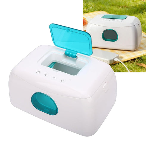 Leftwei Baby Wipe Warmer, Constant Temperature Large Capacity Diaper Wipe Warmer, USB Powered Baby Wet Wipes Dispenser