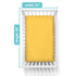 American Baby Company 2 Pack Mini Crib Sheets, 100% Natural Cotton, 38" x 24", Yellow Star/Yellow, Soft & Breathable