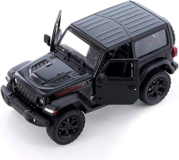 Wrangler Rubicon Inspired Replica 4x4 Hard Top Overlander Diecast Model Toy Car (Black)
