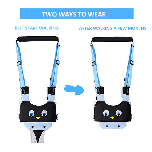 ORANGEHOME Baby Walker Toddler Walking Harness Helper, Adjustable Standing Up and Walking Learning Helper, Blue