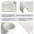 Baby Dining Tray Competible with Inglesina Fast Table Chair Silicone Baby Feeding Tray for Clip-On Fast Table Chair Dishwasher Safe BPA Free Silicone Removable Dining Tray Accessory -White